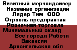 Визитный мерчандайзер › Название организации ­ Лидер Тим, ООО › Отрасль предприятия ­ Розничная торговля › Минимальный оклад ­ 15 000 - Все города Работа » Вакансии   . Архангельская обл.,Северодвинск г.